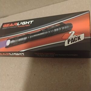 GearLight UV Pocket Flashlight 2-Pack